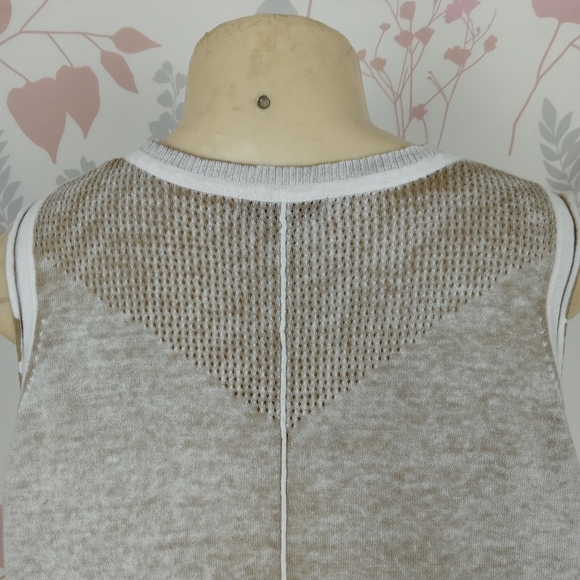 Democracy lightweight cotton blend ringer brown style top Size Large - Picture 5 of 9